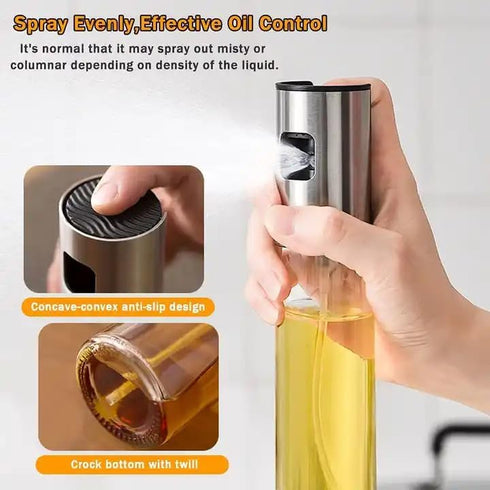 Oil Sprayer for Cooking, Olive Oil Spritzer Bottle, 100 ml Olive Oil Cooking Spray Bottle Kitchen Gadgets Accessories for Salad, BBQ, Kitchen Baki...