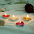 Bling Bling Tealight Candles Heart-Shaped,10PCS Love Romantic Candle with 100PCS Silk Rose Petals,Mini Candle Discs for Weddings,Anniversaries,Bir...