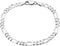 Savlano 925 Sterling Silver Italian Solid Figaro Link Chain Bracelet For Men & Women - Made in Italy Comes With a Gift Box...