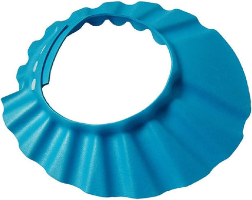 Baby Shower Bathing Cap Soft Shower Cap Hat Wash Hair Shield for Children Kids (Blue)...