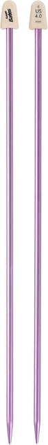 Susan Bates 10-Inch Silvalume Single Point Knitting Needle, 4mm, Lavender......
