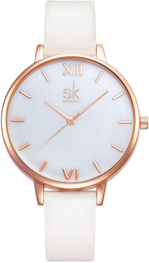 Creative Simplicity Women Watch Genuine Leather Elegant Women Watches Ladies Business Wristwatch...