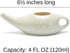 Ceramic Neti Pot for Nasal Sinus Cleansing Wash Irrigation Relief - Microwave and Dishwasher Safe - Petite...