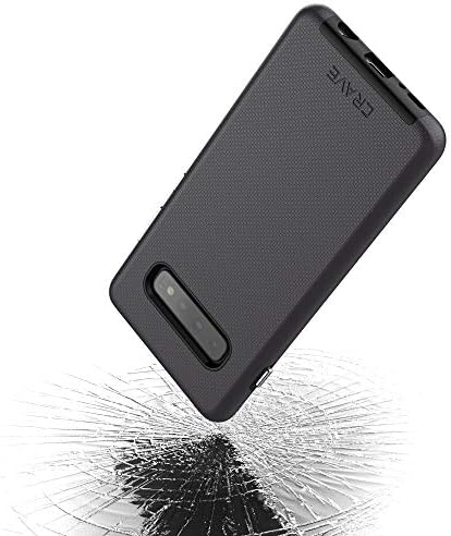 Crave Dual Guard Galaxy S10+ Case, 6.4-inch Shockproof Bumper Protection - Black...