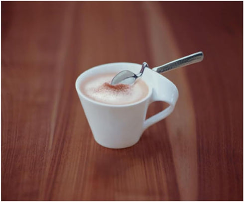 Villeroy & Boch NewWave Caffè Spoon, Coffee Spoon with Notched Design, 6.75 in...