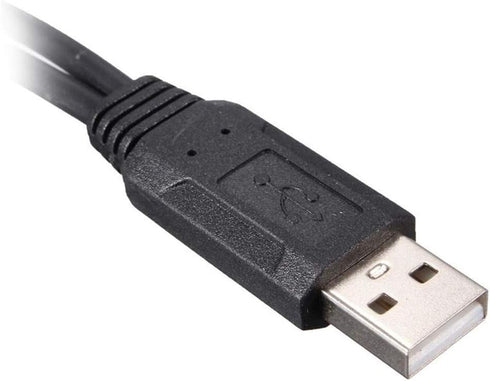 USB 2.0 Adapter, Dual USB Female Jack Y Splitter Charger Cable (2 Pack) for Laptop/Tablet/Smartphone Data Transmission/Charging...