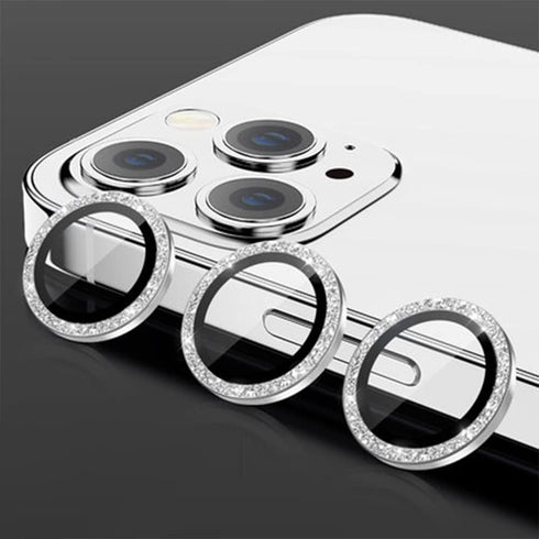 Tomonobu Camera Lens Protector, Anti Scratch Protection for iPhone 13 Pro/Max, Glitter Diamond Circle Ring, 6-Pack, Silver......
