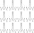 12pcs 3" Plastic Easels or Stand Plate Holders to Display Photo Place Card Collectibles Light Items at Weddings Home Decoration Birthdays Party Ta...