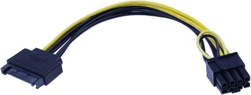 zdyCGTime 15-Pin SATA Male to 8 Pin (6+2 Pin) PCI-Express Female Video Card Power Adapter Cable(20CM/8inch)...