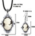 Vintage Look Flower Pendant Lady Queen Cameo Sets For Women Antique Silver Plated Cameo Necklace Earring Jewelry Set...