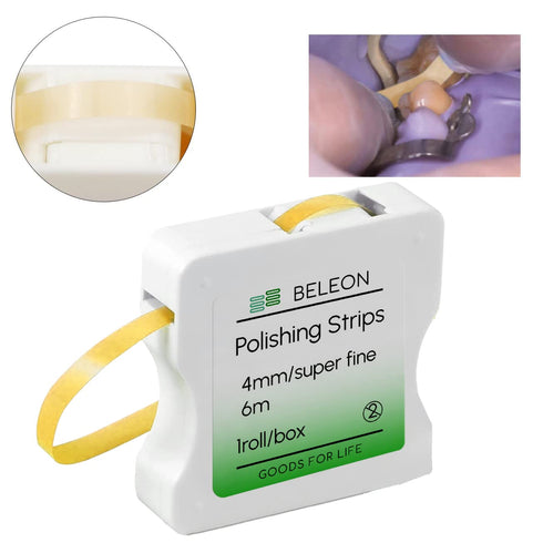 BELEON Dental Polishing Strips - Tooth Polisher Dental File for Teeth Sanding Grinding Deep Teeth Cleaning Tool Tooth Polish Abrasive Strip Oral C...