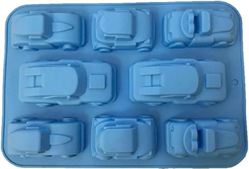 Silicone Carton Car Mold Baking Molds Bakeware for Birthday Theme Party, Muffin Cups, Ice Cube, Soap, Wafer, Cake, Bread, Tart, Pie and More (2 pi...