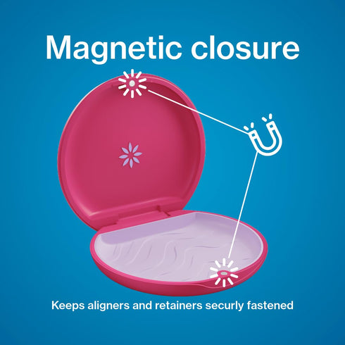 Invisalign Aligner and Retainer Case, Cyberpink...