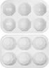 2 Pcs Diamond Ball Cake Silicone Molds, 3D Geometric Half Ball Mousse Cake Baking Molds, Silicone Pastry Chocolate Molds for Cake Decoration Frenc...