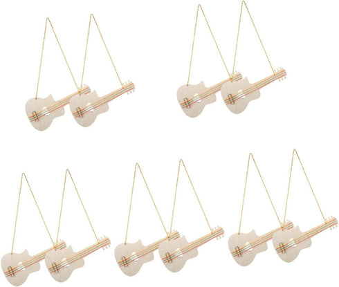Toyvian 10 Pcs Child Guitar Mini Toys Miniature Guitar Miniature Guitar Toy Childrens Ukulele Unfinished Guitar Toy Crafts DIY Painting Guitar Toy...