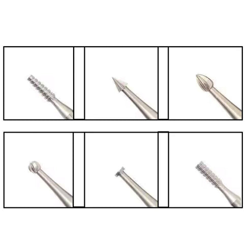 6 Pcs 3/32 Inch Shank Tungsten Steel Engraving Router Bits, Olive Amber Carving Drill Bits for Rotary Tool ( Head Size: 1.8mm)...