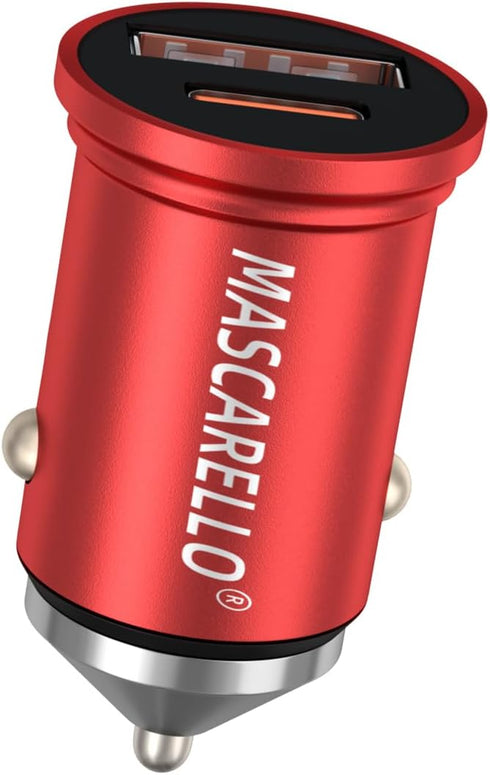 Mini Car Charger 40W USB C Fast Charging Adapter Compatible iPhone, Type C Car Charger with Cigarette Lighter Plug, Automobile Chargers for Cell P...