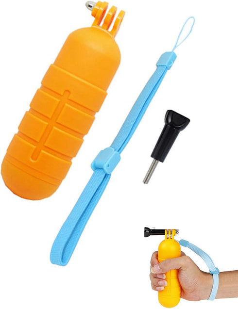 Floating Hand Grip, Waterproof Monopod Anti-loss Handheld Floaty Pole Stick for Gopro Hero 12/11/10/9/8/7/6/5/4 and Other Action Cameras, Suitable...