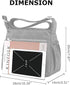 Women's Shoulder Bags Multi-Pocket Casual Crossbody Bag Handbags Waterproof Nylon Messenger Travel Bags Ladies Tote...