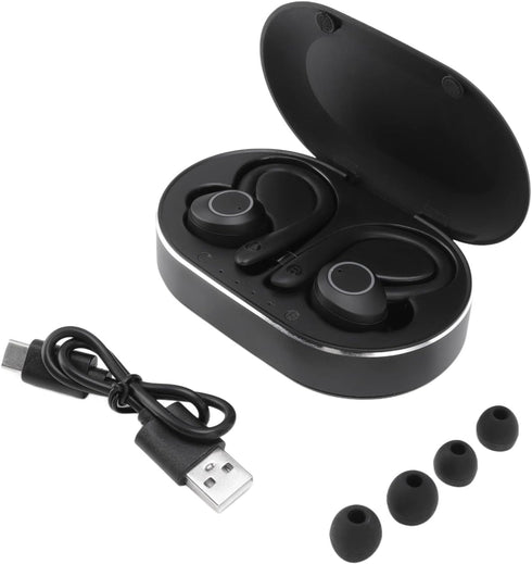 Earbuds, Q23 PRO Bluetooth 5.1 Sport Waterproof Earphones with Charging Case, Stereo Noise Cancelling Earhooks Headset Bulit in Mic, for Sports Tr...