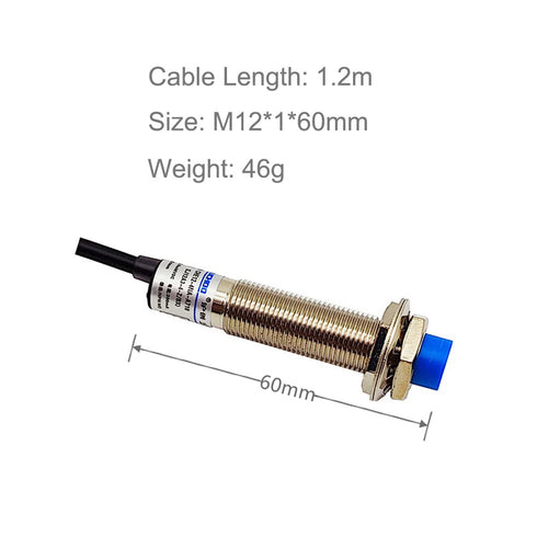 Inductive Proximity Sensor M12 LJ12A3-4-Z/BX Normally Open Detection Approach Switch 4mm NPN NO 3 Wire DC 6V-36V (4 Pack)...