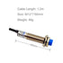 Inductive Proximity Sensor M12 LJ12A3-4-Z/BX Normally Open Detection Approach Switch 4mm NPN NO 3 Wire DC 6V-36V (4 Pack)...