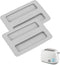 Toaster Cover 2 Slice, 2 Pack Toaster Covers, 6.22x4.09in Silicone Toaster Lid Bread Washable Machine Cover Toaster Oven Cover Kitchen Appliance C...