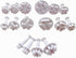 16 Pieces Fondant Plunger Cutters Daisy/Hydrangea/Five-petaled Flowers/Clovers/Maple Leaves Fondant Molds Sugarcraft Cake DIY Decorating Tools Coo...