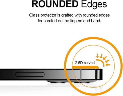 Supershieldz (2 Pack) Designed for Apple iPhone 12 (6.1 inch) + Camera Lens Tempered Glass Screen Protector, Anti Scratch, Bubble Free...