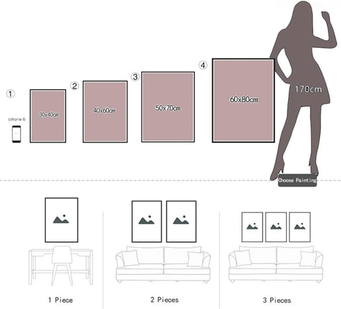 Van Gogh Wheat Field with Cypresses Aesthetic Posters - Impressionist Famous Landscape Paintings - Home Decoration Canvas Art Painting Unframed (1...