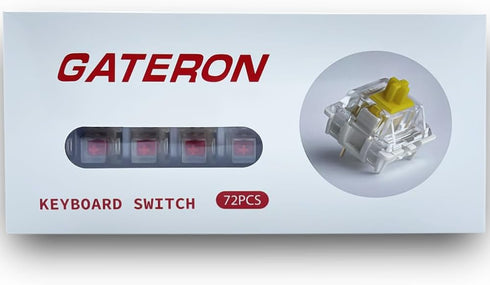 DRAOZA Gateron G White Pro 3.0 Switches,5-Pin Pre Lubed RGB SMD Linear Switches for MX Gaming Mechanical Keyboard (G Pro 3.0,White,72PCS)...