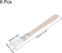 uxcell 0.5" Width Small Paint Brush Nylon Bristle with Wood Handle Painting Tool for Wall, Door, Cabinets, Furniture, Fences, White 6Pcs...