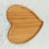PRETYZOOM Heart Shaped Cutting Board 2pcs Valentines Day Wood Bamboo Serving Board Cheese Platter Tray Heart Charcuterie Bread Board for Appetizer...