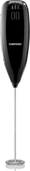 Chefman Handheld Electric Milk Frother Create Foam for Coffee, Cappuccinos, & Lattes, Mix Matcha & Protein Powder, Cordless & Compact, Stainless S...