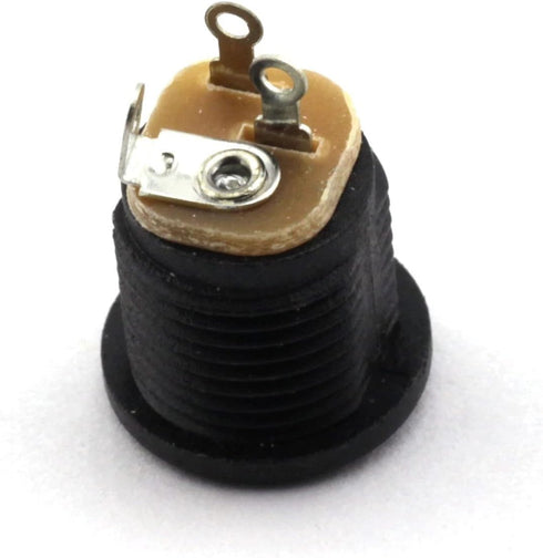 10 Pack 5.5mm x 2.1mm 3 Pin Female DC Power Jack Panel Mount Screw Nut Kit DC Socket Electrical Plug...