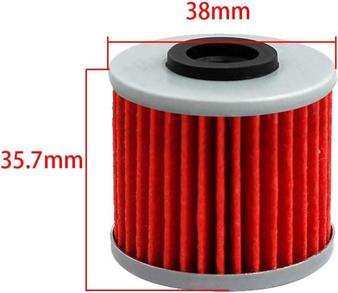 AHL 2 Pcs Oil Filter for HONDA NC700X DCT 2012-2018/CTX700N DCT 2014-2018/SXS1000M3 Pioneer 1000 2016-2019 15412-MGS-D21...