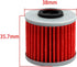 AHL 2 Pcs Oil Filter for HONDA NC700X DCT 2012-2018/CTX700N DCT 2014-2018/SXS1000M3 Pioneer 1000 2016-2019 15412-MGS-D21...