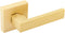 EHOMEWARE 1 Pack Heavy Duty Dummy Door Handle Interior Lever Set, Single Sided Gold Door Knob for Interior Doors, Right/Left Handing...