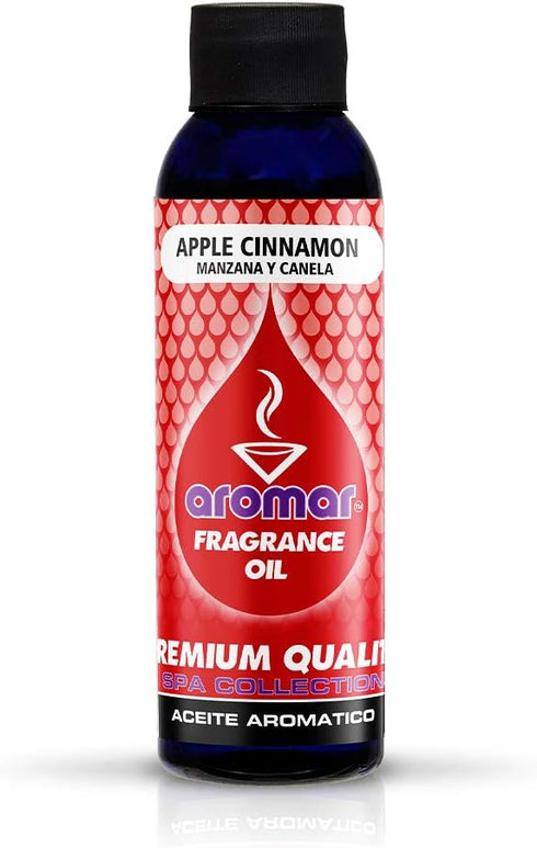 AROMAR Premium Fragrance Oil, Apple Cinnamon 4oz. Bottle. Long Lasting Aromatic Scent, Fresh and Revitalizing Aromatherapy for Living Room, Bedroo...
