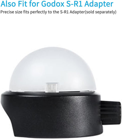 Godox AK-R11 Diffuser Dome for Godox V1 V1pro V100 Round Head Flash for Godox AD100Pro / H200R...