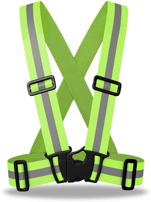 zojo Reflective Vest | Lightweight, Adjustable & Elastic | Safety & High Visibility for Running, Jogging, Walking,Cycling | Fits Outdoor Clothing ...
