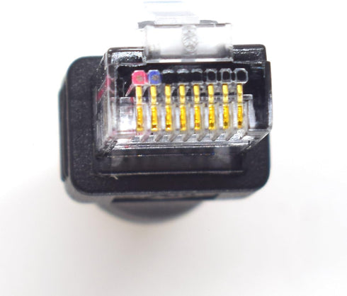 2PCS RF to RJ45 Converter Adapter F Female to RJ45 Male Coaxial Barrel Coupler Adapter Connector Coax Straight Connector (Black)...
