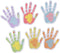 6Pcs Cute Hand Shaped Sticky Notes, Colorful Hand Self-Stick Notes Pads, Writing Memo Pads for Office Home...