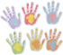 6Pcs Cute Hand Shaped Sticky Notes, Colorful Hand Self-Stick Notes Pads, Writing Memo Pads for Office Home...