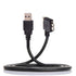 JSER 1.2m 90 Degree Left Angled Micro USB Screw Mount to USB3.0 Data Cable Compatible for Industrial Camera...