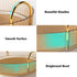 Rotating Makeup Organizer 1 Tier Lazy Susan Trays Skincare Perfume Organizer for Bathroom Counter Vanity, Amber Gold...