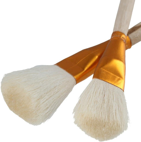 10Pcs Gilding Brush Set Goat Hair Paint Brush Sweep Mop Metallic Foil Flakes Paint Brushes for Art Crafts Supplies...