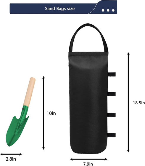 112 LBS Canopy Weights Sand Bags Stabilize Your Pop Up Gazebo with Ez Tent Outdoor Instant Canopies Sand Bags - Heavy Duty Weights for Windy Condi...