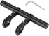 Bicycle Handlebar Extension, 20cm Multifunction Double Bike Handlebar Extender Aluminum Alloy Bracket Extension Flashlight Holder Bicycle Accessor...