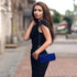 Clutch Purses Evening Bag for Women Party Prom Black-Tie Events Velvet Handbag Shoulder Cross Body Bag With Detachable Chain...